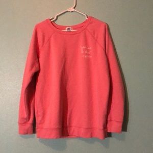 Pink old navy sweatshirt